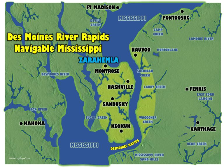 Navigable River Sidon- Des Moines Rapids