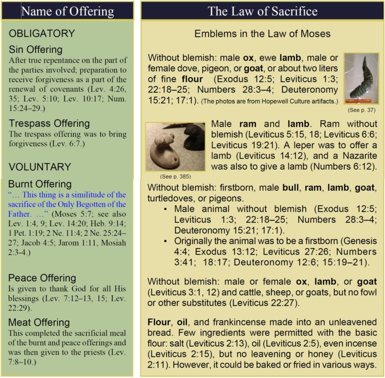 Essential Items Required to Practice the Law of Moses