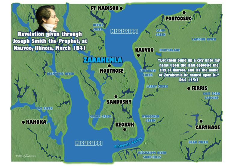 Zarahemla, IOWA; Manti, MISSOURI