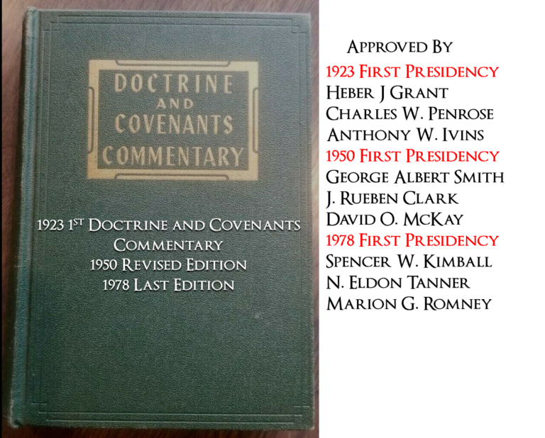 First Presidency 1923- About Book of Mormon Geography
