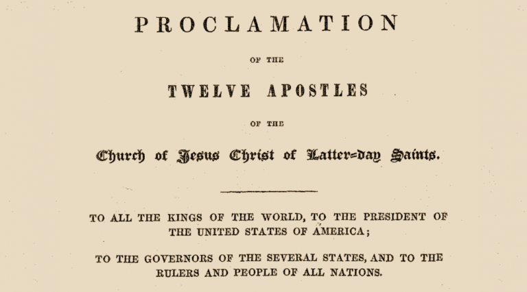 1845 Proclamation, The World is Warned!