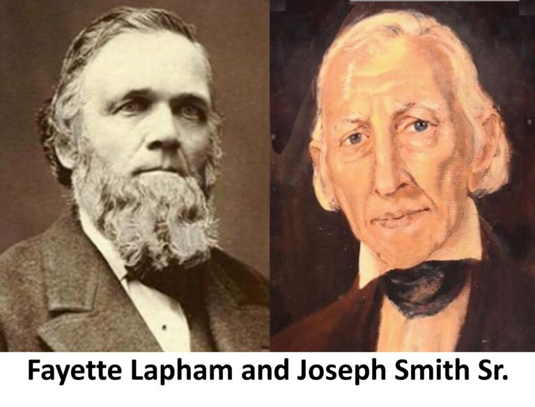 LaFayette Lapham His Account of the Finding of the Sacred Plates” (1870)