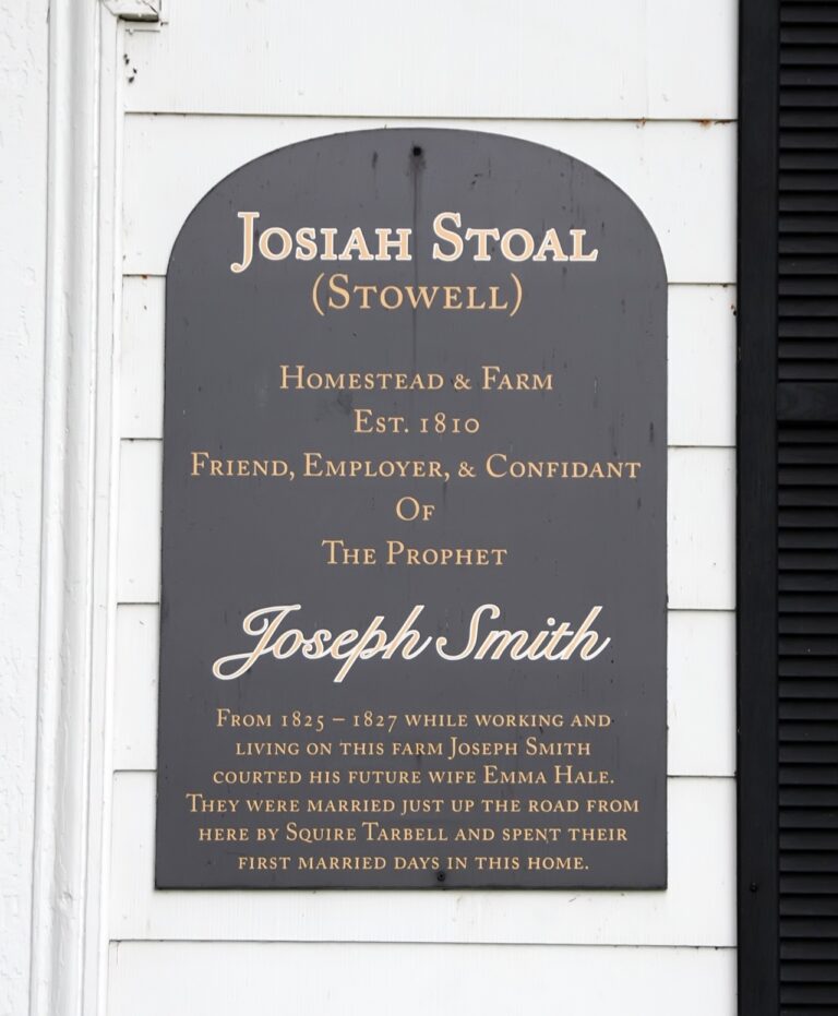 Josiah Stowell 2nd Witness (Unofficially) to see the Gold Plates