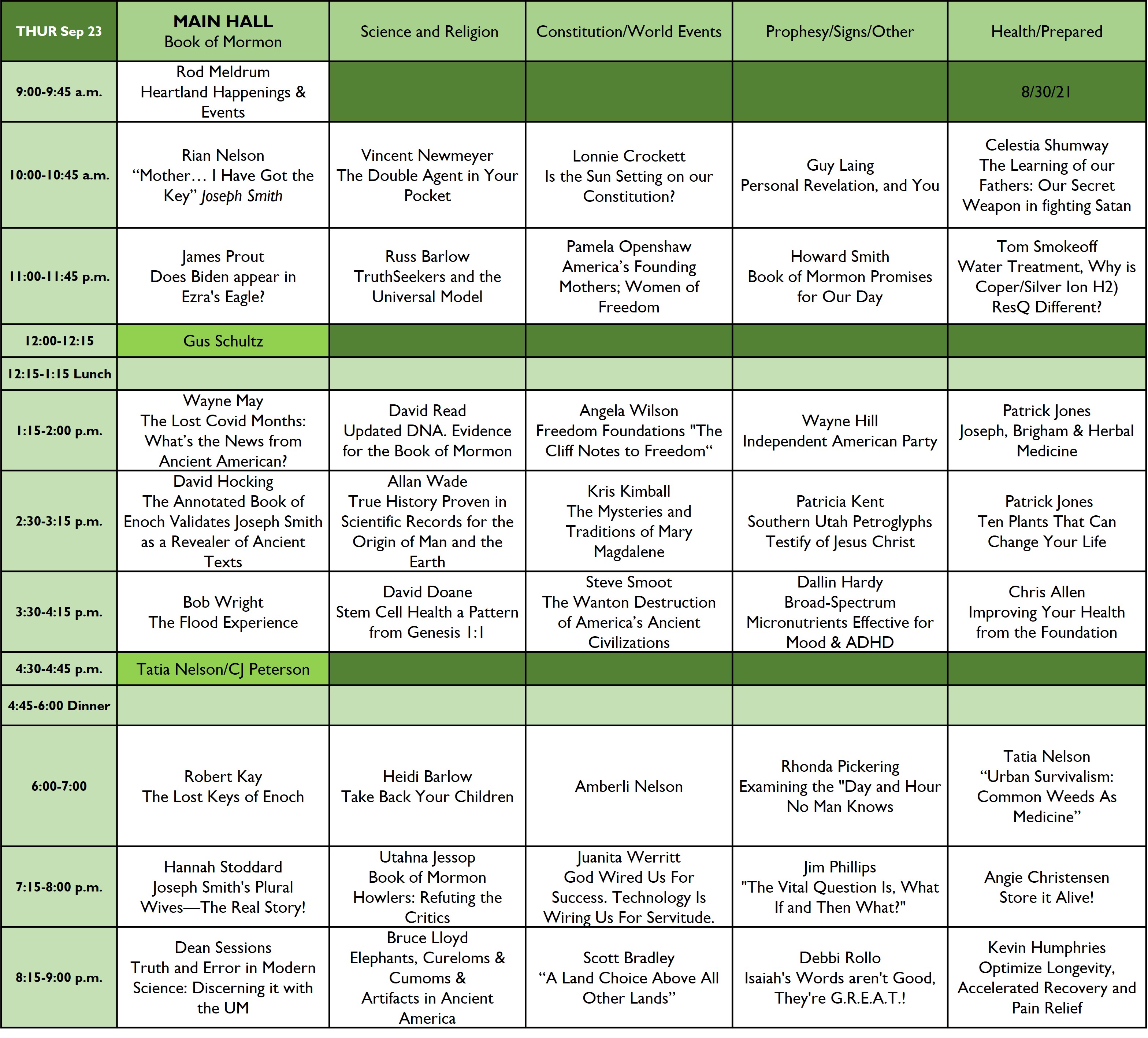 000 Thurs speaking times 13
