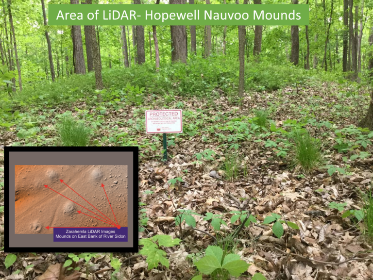 Hopewell/Nephite Mounds- LiDAR from Nauvoo