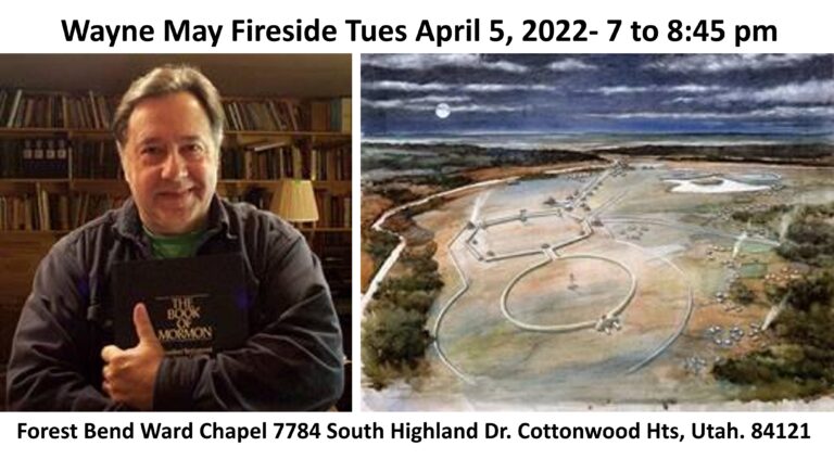 Wayne May Fireside Tues April 5th- East SLC Area