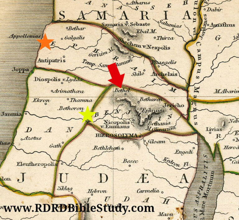 Jacob S Well Joseph S Tomb Joshua S Altar Book Of Mormon Evidence   Shechem RDRD Bible Study Bethel Map 768x706 