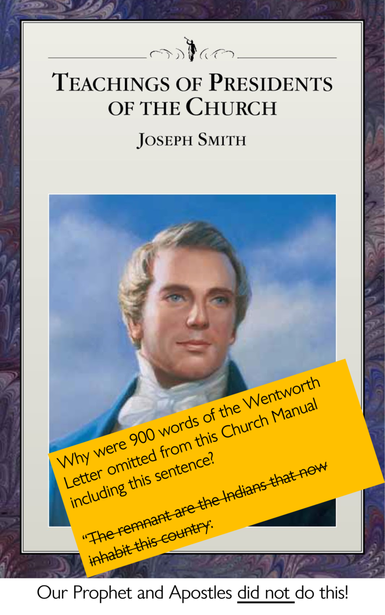 Wentworth Letter- Was a Church Manual Edited?
